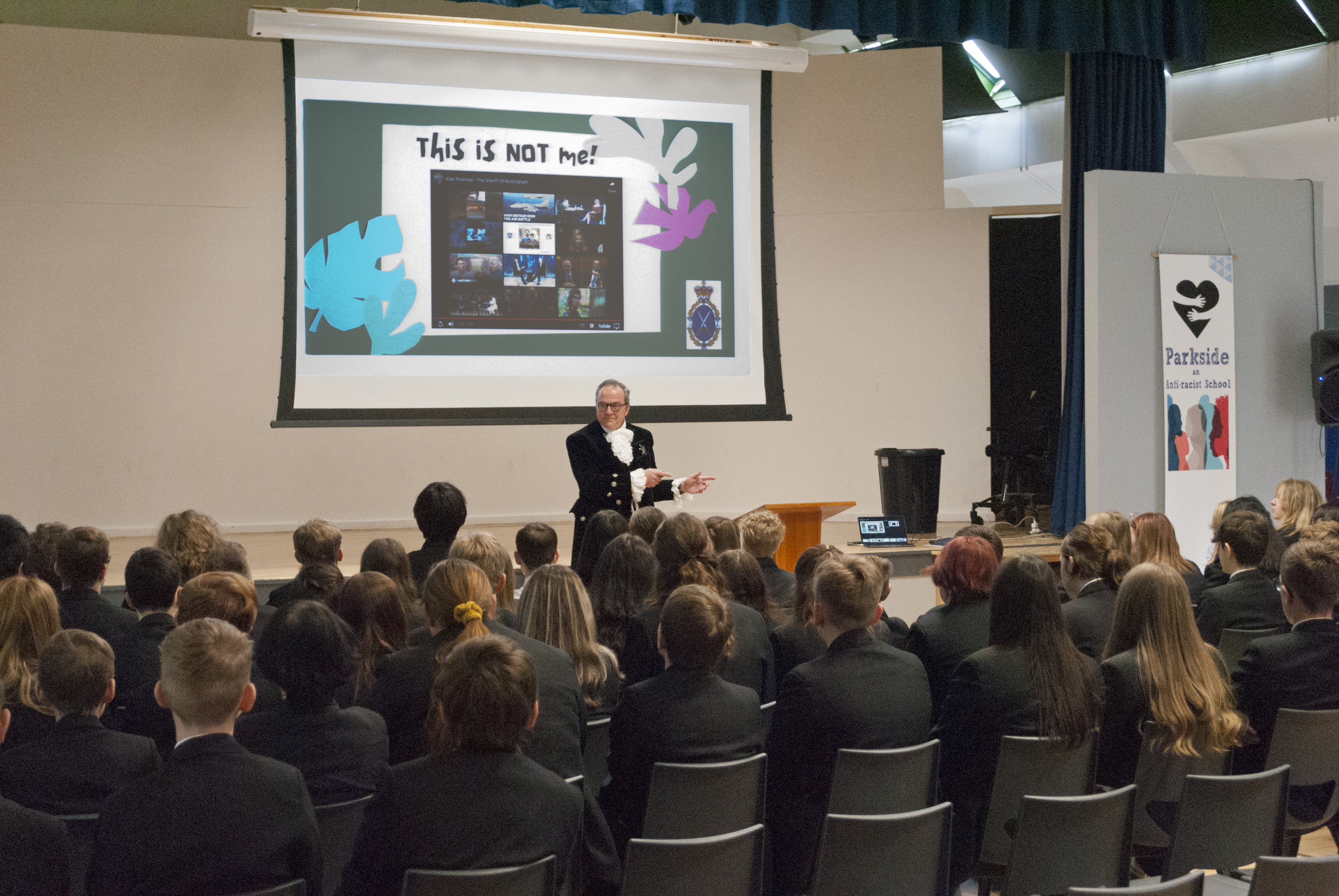 High Sheriff presenting to Y9 Pupils